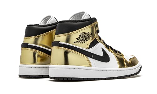 Nike Jordan 1 Mid Metallic Gold White Men's3