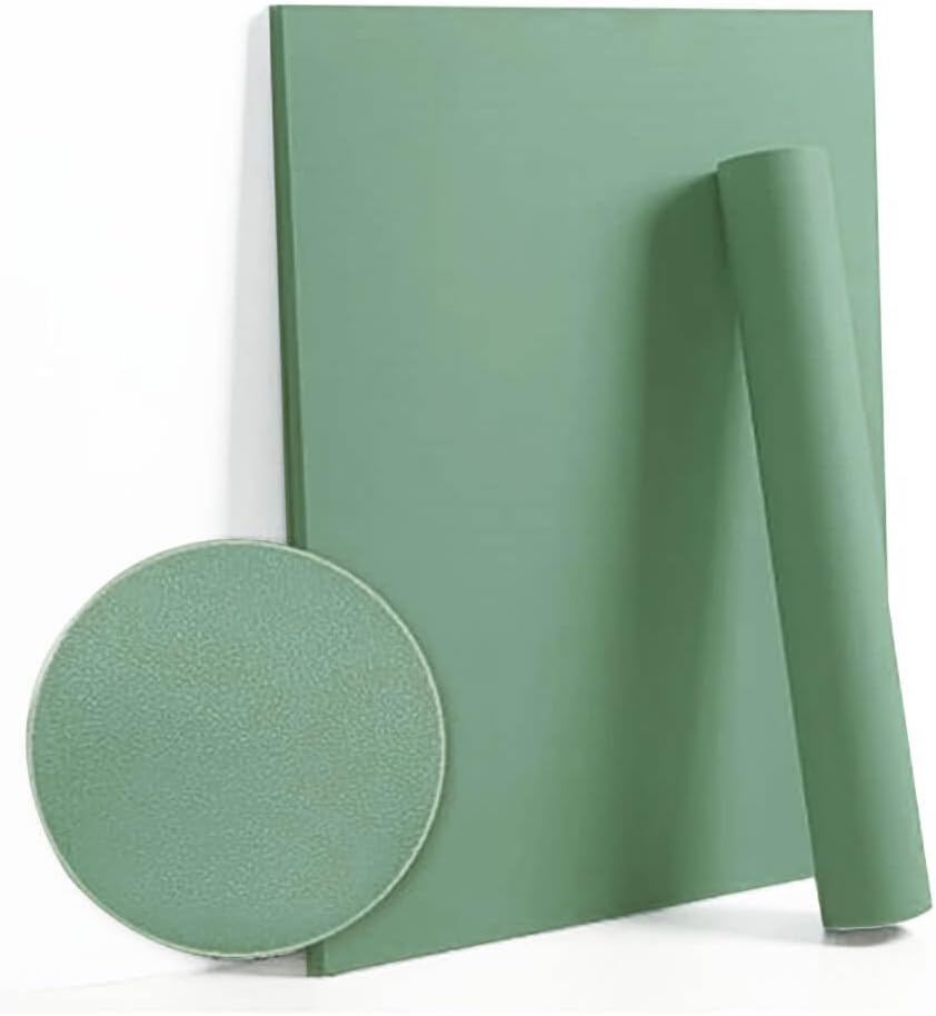 Dimoon 236''x17.7'' Green Peel and Stick Wallpaper Contact Paper Modern