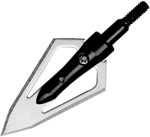 Miniatura 7 de EOOENOON - Cuchillas de caza para puntas de flecha (100 granos, paquete de 6) (biack)