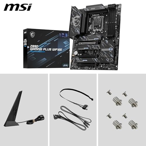 Image of Z890 Gaming Plus WIFI6E Motherboard, ATX-Supports Intel Core Ultra Processors (Series 2), LGA 1851 - DDR5 Memory Boost (Up to 9200+MT /s OC), 1 x PCIe 5.0 x16, 1 x M.2 Gen5, Intel Killer 5G LAN, Wi-Fi