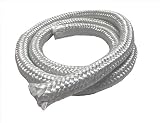 MinGlas Rope Seal - Fiberglass High Density Rope Gasket 1/2" x 8 feet, Firm Round Braided, Stove Boi
