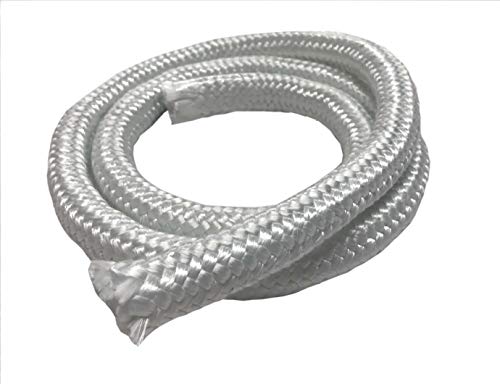 Minglas Rope Seal - Fiberglass High Density Rope Gasket 1/2" X 8 Feet, Firm Round Braided, Stove Boiler Furnace Oven Kiln Door Seal Gasket #TOP10