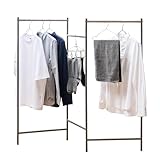 【Amazon.co.jp限定】天馬 洗濯物干し 室内 パネルS 折りたたみ 簡単組立 軽量 スタンド 木目調 ハンガーラック 部屋干し コンパクトに収納 おしゃれ 【サイズ 幅54×奥行54×高さ125cm】