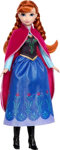 ​Mattel Disney Frozen Anna Fashion Doll in Sparkling Removable Dress | Removable Cape & Boots, Braided Hair, Posable & Collectible, Signature Look Inspired by Disney Frozen - image 6