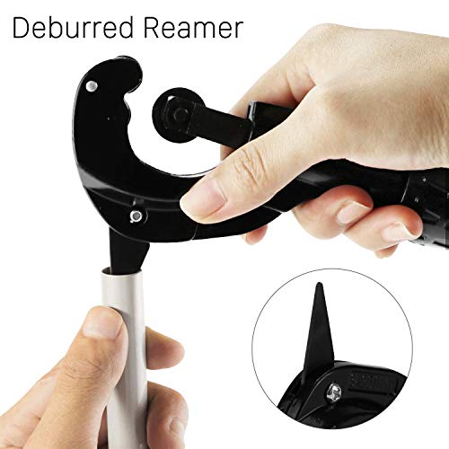 Pipe Cutter Tube Cutter Adjustable 1/8"-1-3/8" (3-35mm) Tubing Cutter, Copper Pipe Cutter, Plumbing Pipe Cutting Tool with 3pcs Spare Wheels for PVC/Metal Tube 2 Pipe Cutter Tube Cutter Adjustable 1/8"-1-3/8" (3-35mm) Tubing Cutter, Copper Pipe Cutter, Plumbing Pipe Cutting Tool with 3pcs Spare Wheels for PVC/Metal Tube - Image 2