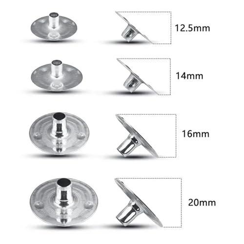 Bases metálicas para mechas de vela 16mm 1000pcs miniatura 2