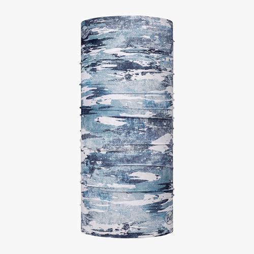 Buff CoolNet UV Neck Gaiter, UPF 50 Sun Protection, Breathable, Cooling Bandana, Versatile, Quick Dry Face Mask, Lazs Grey, Adult Size