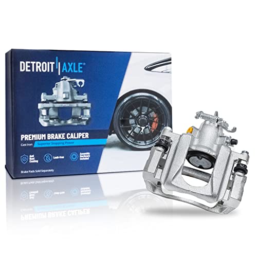 Image of Detroit Axle - Rear Brake Kit for Dodge Grand Caravan | Chrysler Town & Country Ram C /V Routan Disc Brake Rotors Right Brake Caliper w /Bracket Replacement 12 inch inch Rotor