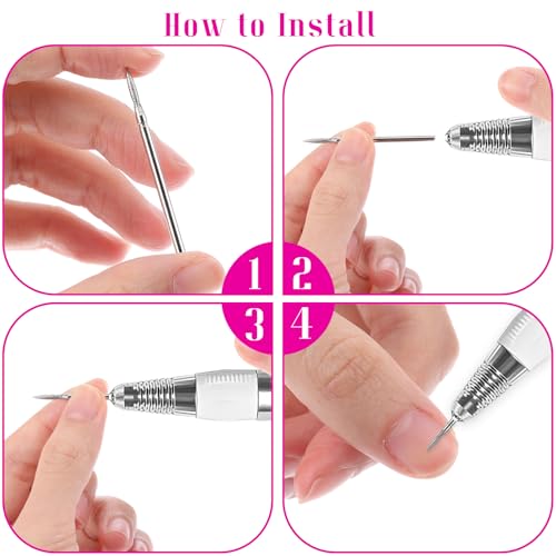 Set de 7 piezas de brocas para taladro de uñas JIEYAO miniatura 7