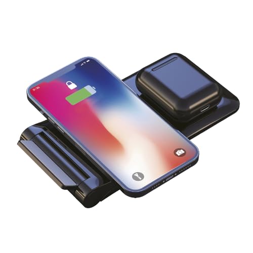 Carregador Por Indução Sem Fio - Compatível Com Apple iPhone 15 14,13,12,11 (Pro, Pro Max)/XS/XR/XS/