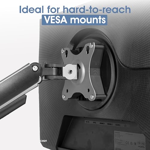 Image of 3IDEE Universal VESA Spacer - 30mm Distance - Monitor Mount Adapter 75x75 mm - Compatible with Many Monitors (Samsung Odyssey G5 Monitor & More) (75x75mm)