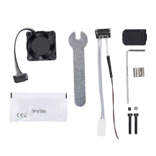 Kit hotend 3D Garosa avec buse acier trempé 0.4 mm et ventilateur pour imprimante P1P P1S