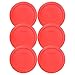 Pyrex 7201-PC 4 Cup Red Round Plastic Storage Lid, Made in USA - 6 Pack