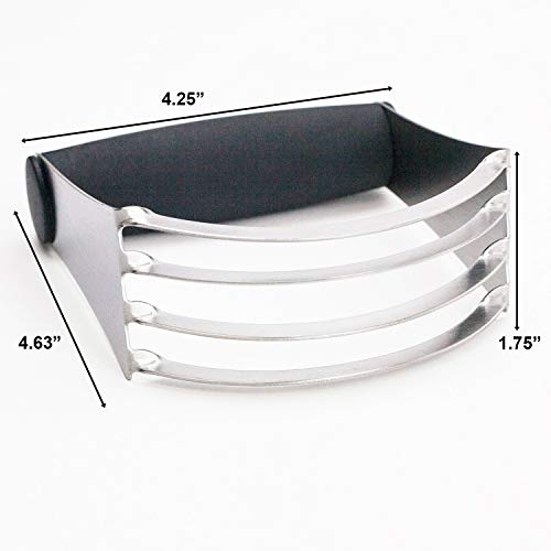 Huji Stainless Steel Professional Baking Dough 4 Blades Blender Cutter Mixer (1, Stainless Steel Dough Blender) #TOP1