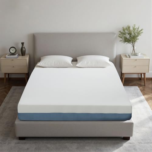 Gecheer 10 Inch Queen Mattress – Copper-Infused Cooling Foam, 7-Zone Ergonomic Support, Breathable Airflow Design, Medium-Firm Feel for Side Back Combo Sleepers, CertiPUR-US Certified, Easy Setup