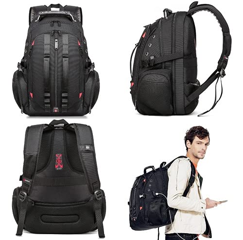 Mochila Masculina Grande Impermeável para Notebooks de até 17.3 Polegadas Gamer de Alta Qualidade Re