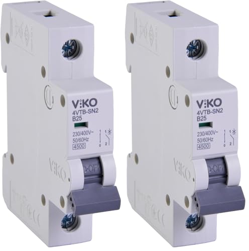 4VTB-1B25 Otomatik Sigorta 4,5kA B Tipi 1 Kutup 25A (2 paketi)