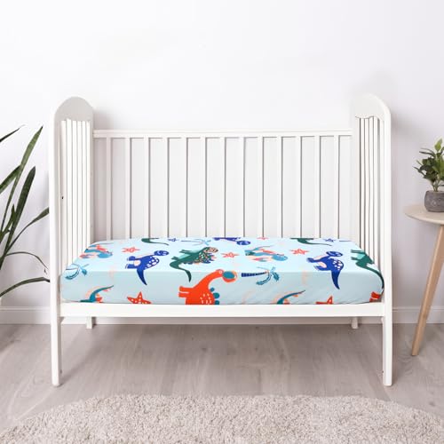 Image of UOMNY Crib Sheet,Boys Girls Crib Sheets Baby Sheet for Standard Crib and Toddler Mattresses Nursery Bedding Sheet Crib Mattress Sheets for Boys and Girls 1 Pack Toddler Sheet