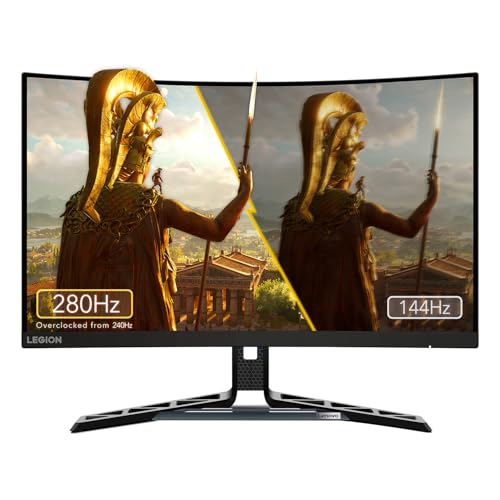 Legion R27fc-30 - Display da gaming da 27" FHD curvo (VA, 240Hz, 0,5ms MPRT, HDMI + DP, Cavi DP, FreeSync, Altoparlanti) Regolazione in Inclinazione/Altezza/Rotazione/Girevole - Nero - Monitor - Immagine 6