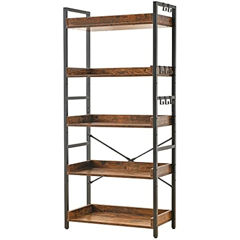 HCHQHS 5 Tier Adjustable Bookcase Cover