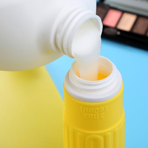 Travel Bottles for Toiletries, BPA Free Leak Proof Reusable Silicone Bottles, TSA Approved 3oz Travel Size Container, TravelAccessories for Shampoo Soap Liquids with Toiletry Bag (4 Pack)3