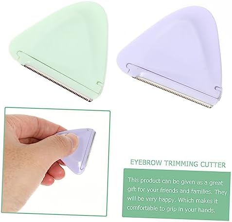 Eyebrow Trimmer 2pcs Portable Stainless Steel for Women, Mini — 사진 3