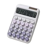 Stilvoller Taschenrechner mit 12-stelligem Display, solarbetrieben, hohe Empfindlichkeit, tragbar, multifunktional, Mathematikwerkzeug, Ziffer, LCD-Display, Taschenrechner