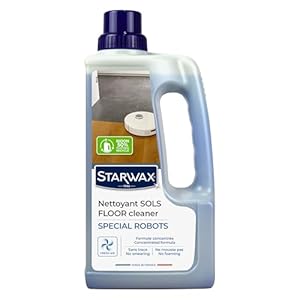 STARWAX - Nettoyant Multi-Sols spécial Robots - Usage pour tous les robots lavants - Nettoyage sans trace - Sans rinçage - Sèchage rapide- Parfum brise marine - Fabrication Française - 1L