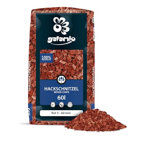 Hackschnitzel aus Kiefernholz Rot für Mulch und Garten dekor