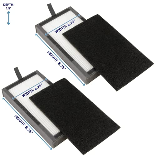 FLT4100 HEPA Replacement Filter E compatible with GermGuardian AC4100 Home Air Cleaner Purifiers, AC4100CA / AC4150BL - Image 2