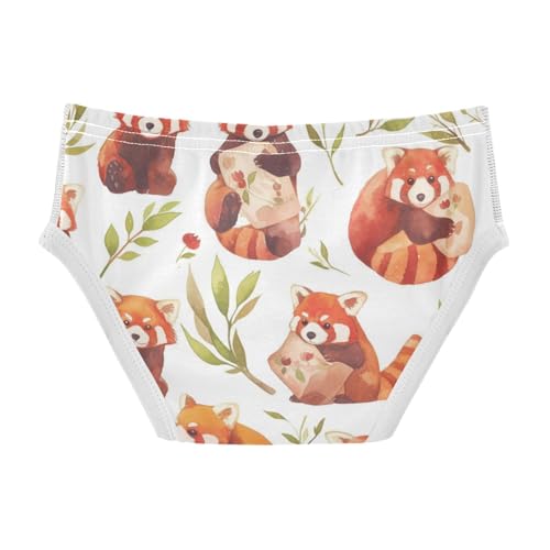 KLL Cute Red Panda Bamboo Toddler Boys' Soft Underwear Cute Children Undies2