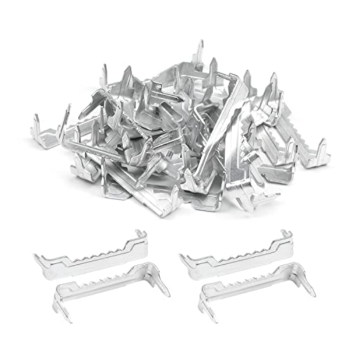 Image of MroMax 30PCS No Nail Sawtooth Picture Hangers 1.46 inch Nailess Zinc Plated for Hard and Soft Wood Frames Hanging Silver