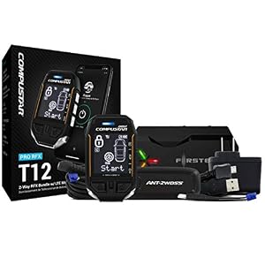 Compustar RFX-2WT12-SS T12 3-Mile 2-Way LCD Remote + DroneMobile X1 LTE