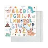 Baby Play Mat,Removable Baby Mats for Floor Play-127x127 cm-Thick Playmats for Babies Kids Toddler,Foldable Non-Slip Crawling Mat,Machine Washable Playpen Mat Pad for Tummy Time,Dinosaur