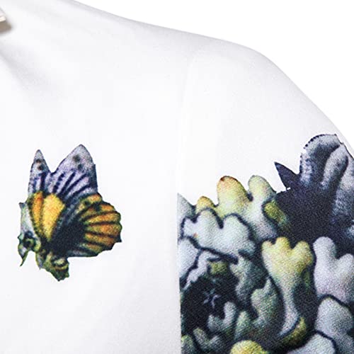 JEsilunmaMY Men's Floral Blazer Jacket Slim Fit Notch Lapel 1 Button Suit Jacket Stylish Business Wedding Prom Dress Blazers3