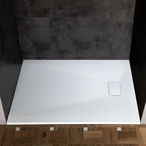 Woodbridge 59 in L x 35.4 in W Zero Threshold End Drain Shower Base with Reversible Drain Placement...