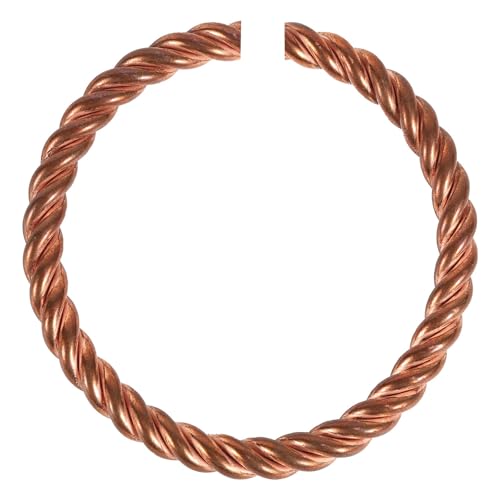 Bracciale Tensore, Design Aperto Regolabile Fatto Braggle Intrecciato in Rame Solido Fatto a Mano Anello di Tensore di Rame Puro Donna...