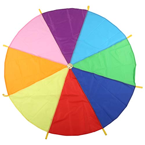 Jeu de parachute coloré enfants toile de motricité animation outdoor