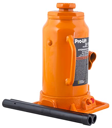 Image of Pro-Lift 20 Ton Hydraulic Bottle Jack - Portable Car Jack 40000 Lbs Capacity with Pump Handle for Car Sedans SUV