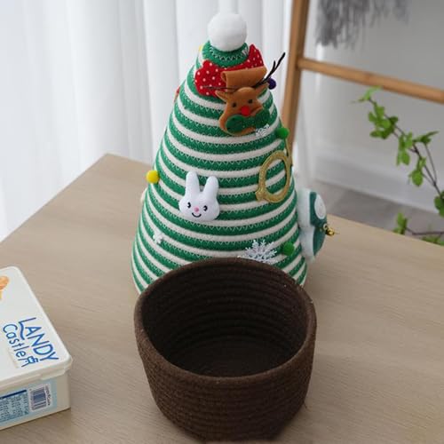 Panier de stockage de Noël compact pour décorer votre table