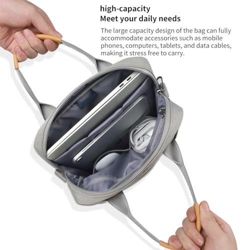 MOCA Unisex 12.9-13 Inch Laptop Tablet Sleeve Case,Briefcase Shoulder Bag For Macbook Air 13.6,Ipad Pro 13 (M4),Ipad Air 13 (M2),Macbook Air... - Image 4