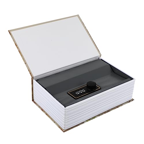 FIXOSHEE Caja Fuerte Camuflada con Cerradura de Combinación Diseño Decorativo Forma de Resistente y Duradera para Almacenamiento Seguro de Objetos y Dinero
