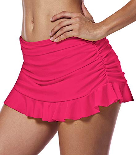 Image of Seagoo Swim Skirt Bottoms for Women Bikini Skirted Slimming Chlorine Resistant Swimwear