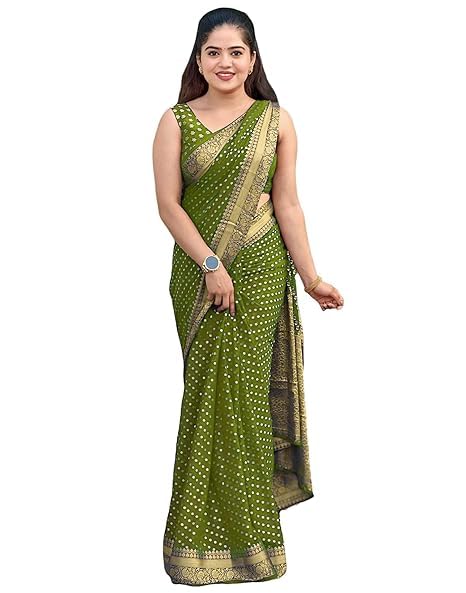 saretra mall Women's Banarasi Soft Silk Saree With Unstitched Blouse Piece-picture-32
