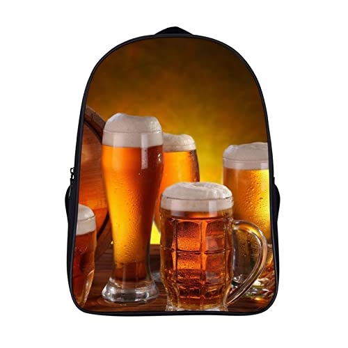 Beer Shoulder Backpack sac d'école robuste avec bretelles confortables
