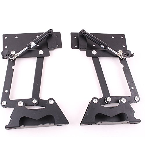 Lift Up Modern Coffee Table Mechanism Hardware Fitting Furniture Hinge Gas Hydraulic Hinge Diy Project ,Black #TOP1