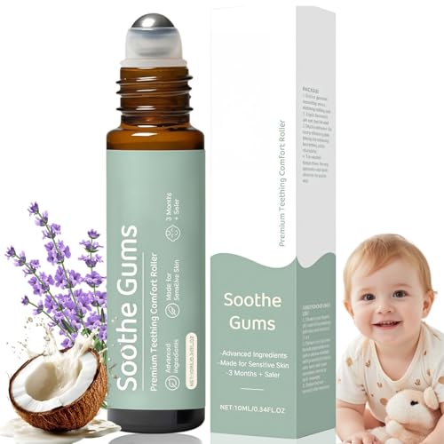 Teething Relief Roller Teething Roller for Natural Pa/in Relief Teething Essential Oil Roller Teething Relief Roller with Soothing Essential Oil to Reduce Teething Discomfort Teething Oil Roller