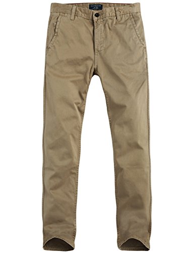 Image of Match Mens Regular-Fit Casual Flat Front Chino Pants