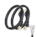 Cat7 Ethernet Cable 2 PACK 3 FT Flat Networking Patch Cable for Modem Switch PS3 PS4 IP Camera 3 FT2 Black
