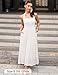 ZESICA Women's Summer Sleeveless Floral Maxi Dresses 2026 Halter Neck Flowy A Line Beach Wedding Guest Party Long Dress White Large
